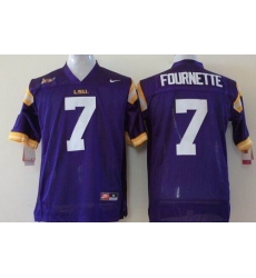 Youth LSU Tigers #7 Leonard Fournette Purple Stitched NCAA Jersey