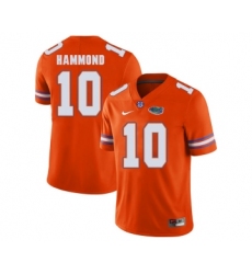 Florida Gators 10 Josh Hammond Orange College Football Jersey