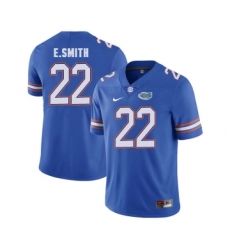 Florida Gators 22 E.Smith Blue College Football Jersey