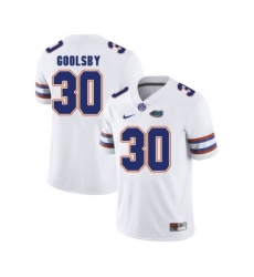 Florida Gators 30 DeAndre Goolsby White College Football Jersey