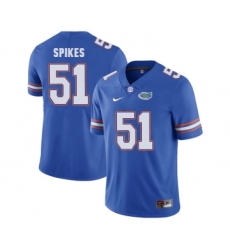 Florida Gators 51 Brandon Spikes Blue College Football Jersey