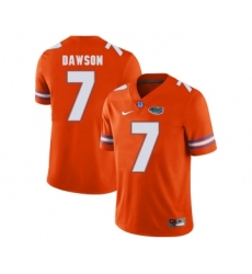 Florida Gators 7 Duke Dawson Orange College Football Jersey