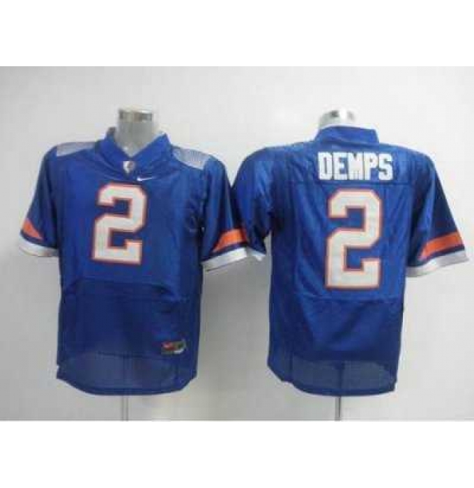 Gators #2 Jeff Demps Blue Embroidered NCAA Jersey