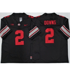 Men's Ohio State Buckeyes #2 Caleb Downs Black F.U.S.E. Limited Stitched Jersey