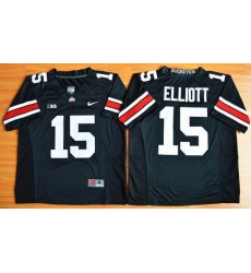 Ohio State Buckeyes #15 Ezekiel Elliott Black Limited Stitched NCAA Jersey