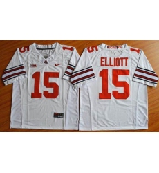 Ohio State Buckeyes #15 Ezekiel Elliott White Sugar Bowl Special Event Stitched NCAA Jersey