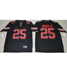 Ohio State Buckeyes #25 Mike Weber Jr. Black(Red No.) Limited Stitched NCAA Jersey