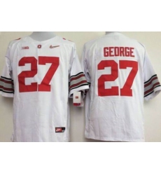 Ohio State Buckeyes #27 Eddie George White Stitched NCAA Jersey