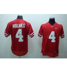 Ohio State Buckeyes #4 Santonio Holmes Red Stitched NCAA Jersey