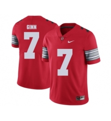 Ohio State Buckeyes 7 Ted Ginn Jr Red 2018 Spring Game College Football Limited Jersey