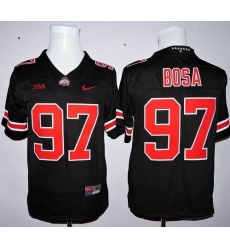 Ohio State Buckeyes #97 Joey Bosa Black(Red No.) Limited Stitched NCAA Jersey