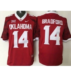 Men Oklahoma Sooners #14 Sam Bradford Red New XII Stitched NCAA Jersey