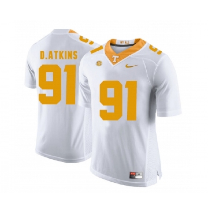 Tennessee Volunteers 91 Doug Atkins White College Football Jersey