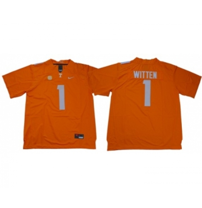 Vols #1 Jason Witten Orange Limited Stitched NCAA Jersey