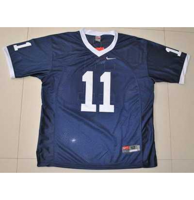 Nittany Lions #11 Navy Blue Embroidered NCAA Jersey