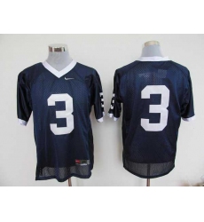 Nittany Lions #3 Navy Blue Embroidered NCAA Jerseys