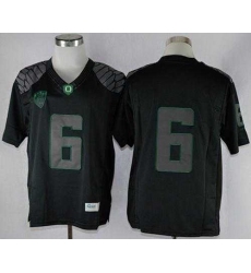 Oregon Ducks #6 Charles Nelson Blackout Limited Stitched NCAA Jersey