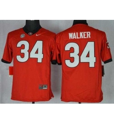 Bulldogs #34 Herschel Walker Red Stitched Youth NCAA Jersey