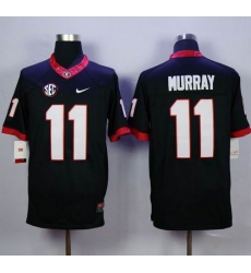 Georgia Bulldogs #11 Aaron Murray Black Limited Stitched NCAA Jersey