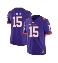 Clemson Tigers 15 T.J. Green Purple Nike College Football Jersey