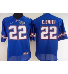 Women's Florida Gators #22 Emmitt Smith Blue Stitched NCAA Jersey