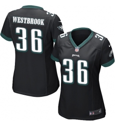 Women's Nike Philadelphia Eagles #36 Brian Westbrook Game Black Alternate NFL Jersey