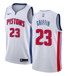 Men's Nike Detroit Pistons #23 Blake Griffin Authentic White NBA Jersey - Association Edition