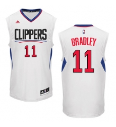 Men's Adidas Los Angeles Clippers #11 Avery Bradley Authentic White Home NBA Jersey