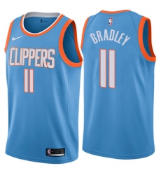 Men's Nike Los Angeles Clippers #11 Avery Bradley Authentic Blue NBA Jersey - City Edition