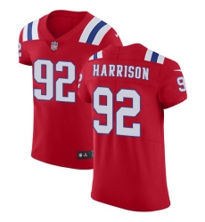 Men's Nike New England Patriots #92 James Harrison Red Alternate Vapor Untouchable Elite Player NFL Jersey