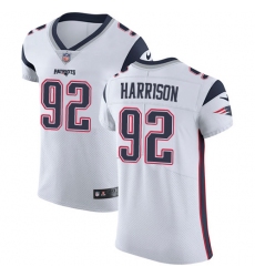 Men's Nike New England Patriots #92 James Harrison White Vapor Untouchable Elite Player NFL Jersey