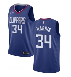 Youth Nike Los Angeles Clippers #34 Tobias Harris Swingman Blue Road NBA Jersey - Icon Edition