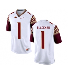 Florida State Seminoles 1 James Blackman White College Football Jersey