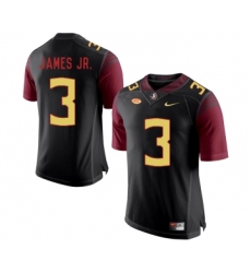 Florida State Seminoles 3 Derwin James JR. Black College Football Jersey