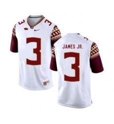 Florida State Seminoles 3 Derwin James JR. White College Football Jersey