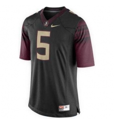 Florida State Seminoles #5 Jameis Winston Black Stitched NCAA Limited Jersey