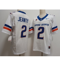 Men's Boise State Broncos #2 Ashton Jeanty White 2024 F.U.S.E. Vapor Limited Stitched Football Jersey