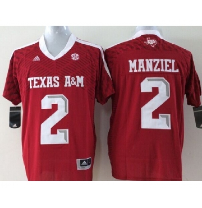 Texas A&M Aggies 2 Johnny Manziel Red College Football Jersey