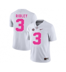 Alabama Crimson Tide 3 Calvin Ridley White 2018 Breast Cancer Awareness College Football Jersey