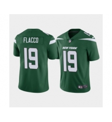 Men's New York Jets #19 Joe Flacco Green Vapor Limited Stitched Jersey