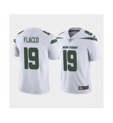 Men's New York Jets #19 Joe Flacco White Vapor Limited Stitched Jersey