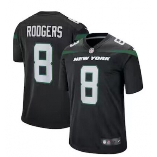 Men's New York Jets #8 Aaron Rodgers Black 2023 Vapor Untouchable Stitched Nike Limited Jersey