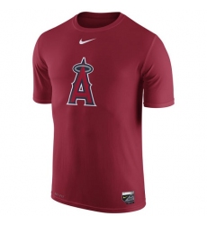 MLB Los Angeles Angels of Anaheim Nike Authentic Collection Legend Logo 1.5 Performance T-Shirt - Red