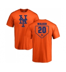 MLB Nike New York Mets #20 Neil Walker Orange RBI T-Shirt