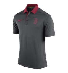 MLB Men's Boston Red Sox Nike Anthracite Authentic Collection Dri-FIT Elite Polo