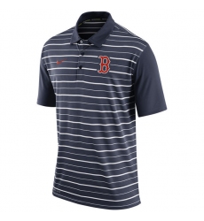 MLB Men's Boston Red Sox Nike Navy Dri-FIT Stripe Polo