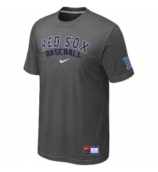 MLB Men's Boston Red Sox Nike Practice T-Shirt - Dark Grey