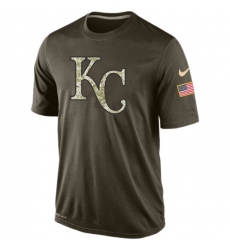 MLB Men's Kansas City Royals Nike Olive Salute To Service KO Performance T-Shirt