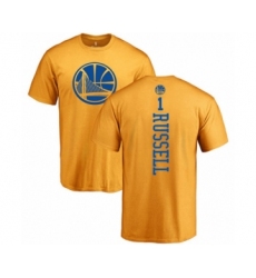 Basketball Golden State Warriors #1 D'Angelo Russell Gold One Color Backer T-Shirt