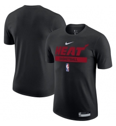 Men's Miami Heat Black 2022-23 Legend On-Court Practice Performance T-Shirt